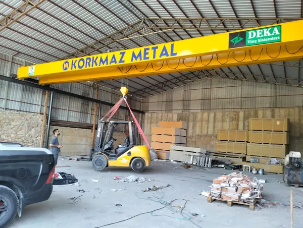 Korkmaz Metal - Tek Kirişli Vinç projesi