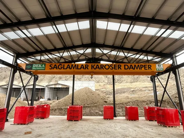 Sağlamlar Karoser Damper - Çift Kirişli Gezer Köprülü Vinç projesi
